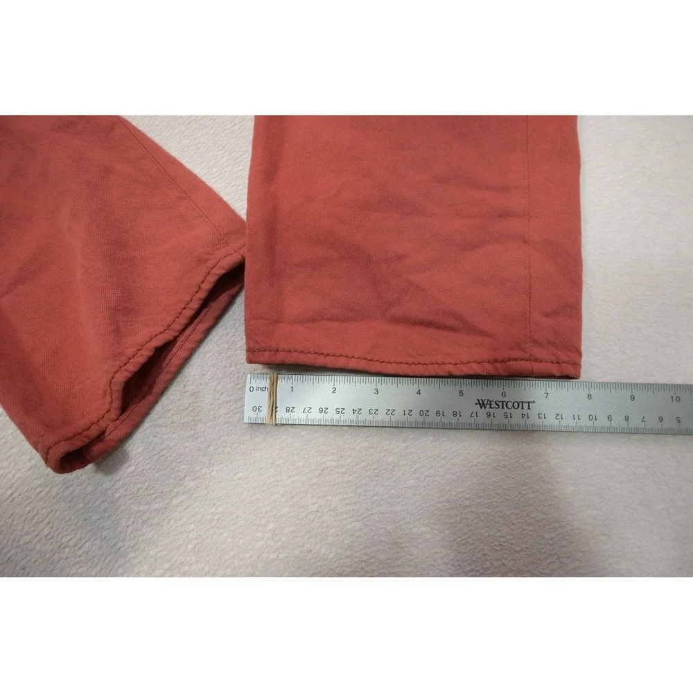 Levis 501 Original Fit Jeans Mens 34x30 Salmon Pink Red Button Fly Excellent
